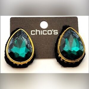 Teardrop Earrings- Green or Blue
